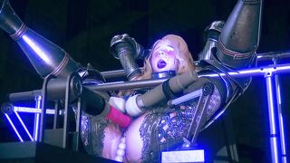 amazingly hot knight banged! by the amazing sex toy machine