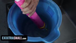 Exxxtra Tiny - Small Hispanic Teenie With Puffy Nipples Violet Gems Gets Stuffed With Monster Penis