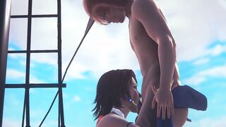 Final Fantasy X-two Animated - Yuna Hand Job and boobjob - Japanese chinese Manga Cartoon Tape Game Porn