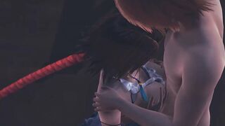 Final Fantasy X-two Animated - Yuna Hand Job and boobjob - Japanese chinese Manga Cartoon Tape Game Porn