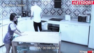 TURNED ON HOSTEL - (Jade Presley, Tommy Cabrio) - Turned On Latina Maid Getting Anal Stretched By A Big Fat Cock