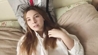 masturbate soak twat inside white underwear