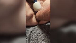 fist fucking my wifes gaping cunt