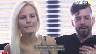 AMATEUR EURO - Blonde Canadian Bimbo Getting Her Sweet Cunt Fuck At Casting