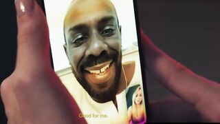BLACKEDRAW Petite cute Blonde ride long ebony penis like a pro