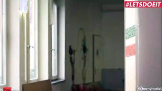 TURNED ON HOSTEL - Anal Skank Regina Sparks Ends Up Creampied By Lucky Pervert - LETSDOEIT