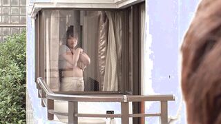 The Sensual Gaze Of The Resident Opposite Turns In Satisfaction... My Hidden Sex With A Big Boobed Bombshell Opposite! huge breasts voyeur amateur mature sister