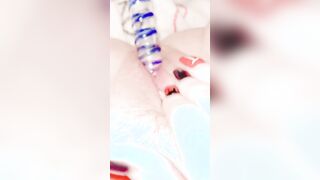 See my vagina cum from my point of view