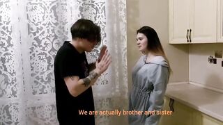 Step brother roughly fucks his step sister bondage
