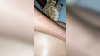 daddy screwed my soak snatch with a dildo into til he came