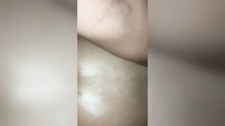 daddy screwed my soak snatch with a dildo into til he came