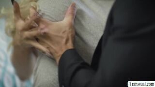 Slut Trans babe analed by her co worker