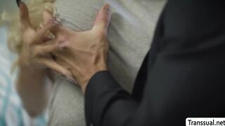 Sexy Trans babe analed by her co worker