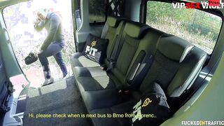 BANGED! INSIDE TRAFFIC - Horny Dark Hair Is Down To Fuck Her Driver - VIP SEX VAULT