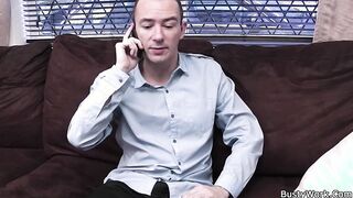 He fucks big boobed african secretary