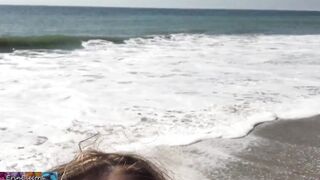 Beach Beauty picks up stud with long cock - Erin Electra
