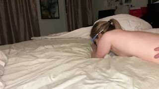 Sporty blonde milf gets a deep jizzed - no birth control