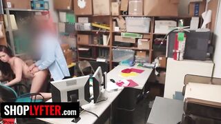Shoplyfter - Red Haired babe Naiomi Mae Detained For Stealing Getting