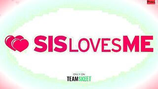 SisLovesMe - Filthy hot Blonde Vixen Jade Amber dig Bouncing Her