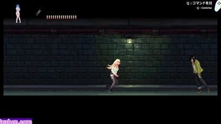 Parasite inside city: Blonde cougar gets creampied in her vagina by a gang bang of freaky rough dick zombies | Cartoon Game | P1