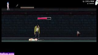 Parasite inside city: Blonde cougar gets creampied in her vagina by a gang bang of freaky rough dick zombies | Cartoon Game | P1