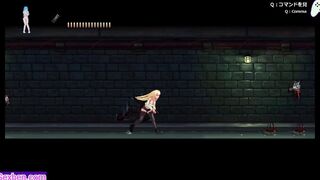 Parasite inside city: Blonde cougar gets creampied in her vagina by a gang bang of freaky rough dick zombies | Cartoon Game | P1