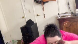 Miss Brittany swallowing her married neighbor Bbcs