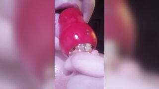 Lick lick lick sex toy suck