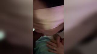 Blindfolded and cuffed blowing cock and cunt screwed