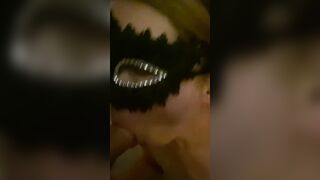 sexy, Lusty, Masked with DICK FILLED mouth