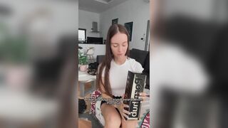 Unpacking a long box from PornHub - SolaZola