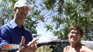 Petite barely legal with short hair rough banged by a big dick