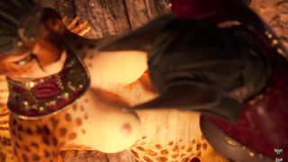 Furry Banged Rough On The Table Cummed | Carnal Instinct | 3D