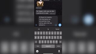 chat caliente en casa de mamá