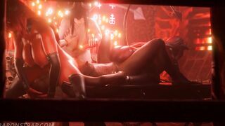 Sheva and Succubus Lesbo Group Sex