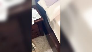 Bombshell ex-wife takes inflatable dildo into her vagina while the next door slow fucks her booty - part one