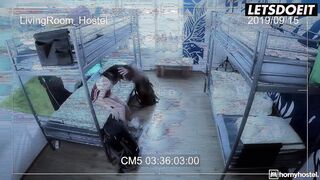 TURNED ON HOSTEL - sexy Backpacker Bimbo (Nata Ocean) Has Her Juicy Snatch Spread By bbcs
