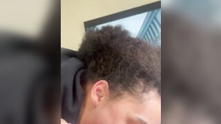 Mom step sis blows big black dick (facial)