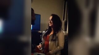 Fucking a fan while he watches my tape