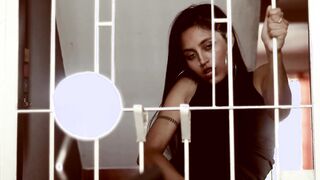 Masturbating behind bars 