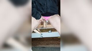 Rides vibrator at the bus-stop - Mya Sya