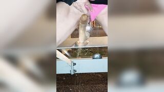 Rides vibrator at the bus-stop - Mya Sya