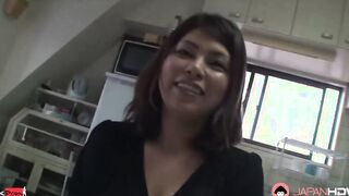 Megumi Iwabuchi got screwed hard after masturbating