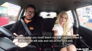 Big Ass n bigtits milf screwed public inside vehicle by driving tutor
