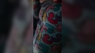 Babygirl zipping up fleece onesies for Daddy