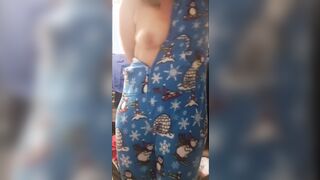Babygirl zipping up fleece onesies for Daddy