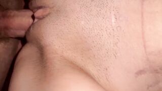 Vagina plowed from behind