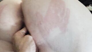 Inked Fat chick SpiderMitten Fingering, Fisted, & Banged! with Sex Toy BBW cougar