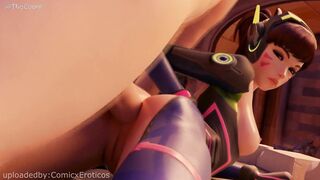 Overwatch Porn Compilation! DVA and Ashe being prostitutes for 1 day!