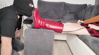Lick your babe Boots clean!